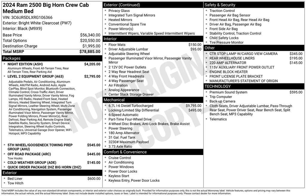 ram ram 2500 pickup 2024 3C6UR5DLXRG106366 image ram ram 2500 pickup 2024 3C6UR5DLXRG106366 image